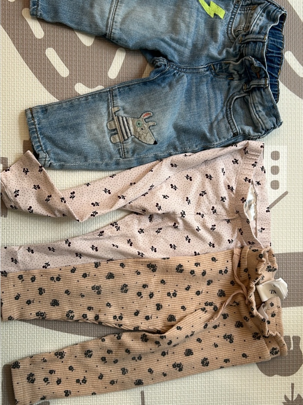 GAP Blue Denim Jeans with Neon Green Accent